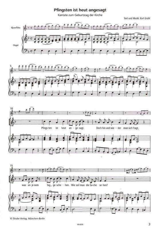 Notenbeispiel Pfingsten